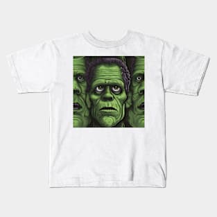 Halloween Monsters 12 - Frankenstein Kids T-Shirt